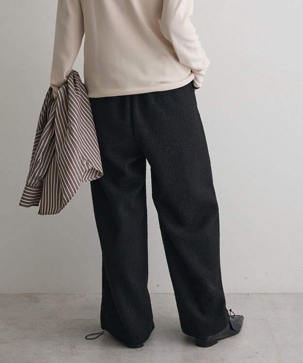 CRAFT STANDARD BOUTIQUE ブークレ風カットソーパンツ Beige