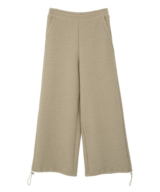 CRAFT STANDARD BOUTIQUE ブークレ風カットソーパンツ Beige