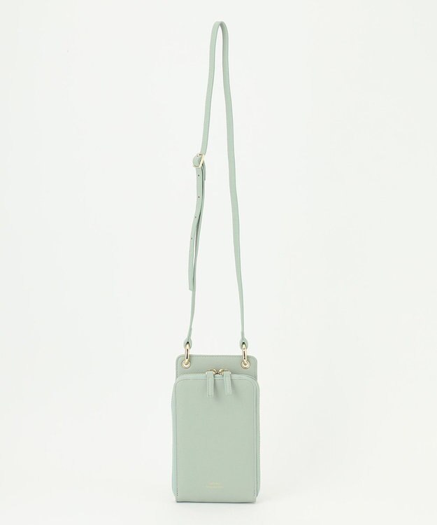 23区 スマホ  ポシェット スモーキーグリーン系