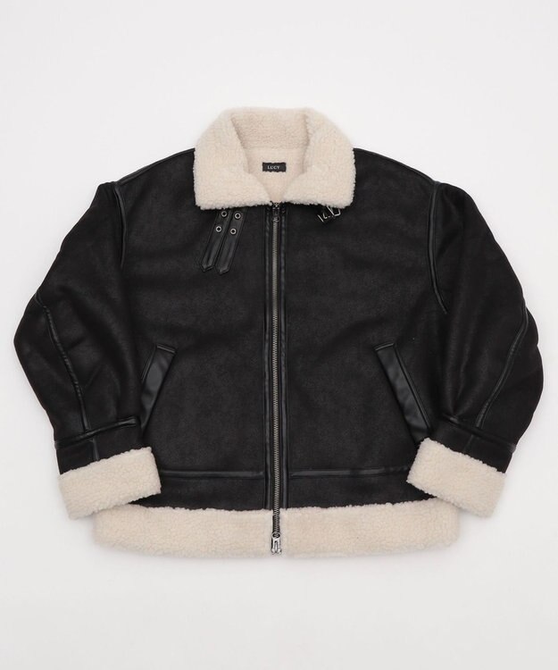 WEGO 【25年秋冬新作/ユニセックス着用ITEM/MLサイズ展開】B－3ジャケット ブラック