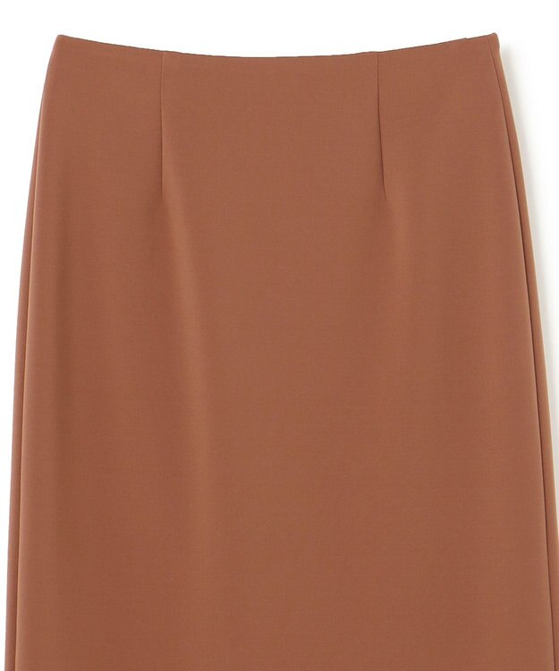 BEIGE， 【洗える】ALTHEA / ダンボールジャージーハイウエストIラインスカート Brown