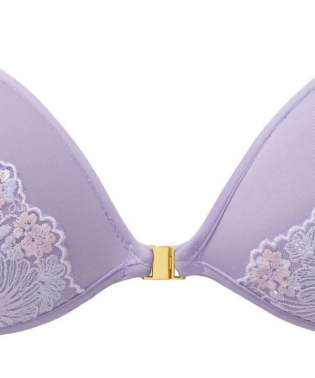 BRADELIS New York 【NuBra / ボリュームアップ】パテッドヌーブラ ミルキー デザインヌーブラ ライラック