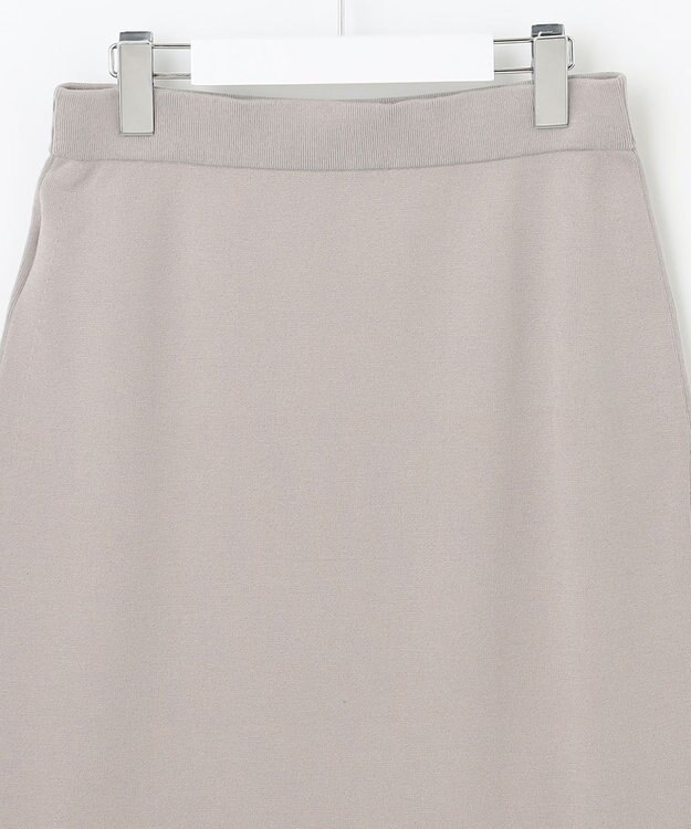 J.PRESS LADIES 【洗える】 レーヨンストレッチフルニードル ニット タイト スカート ベージュ系