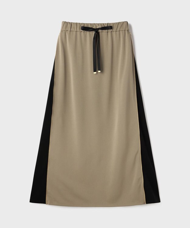 GRACE CONTINENTAL サイドジップスカート カーキ