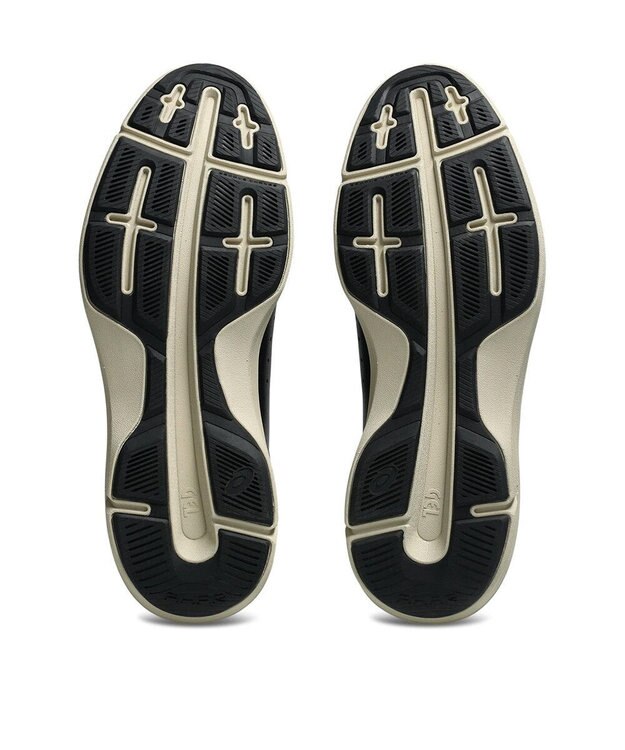 ASICS WALKING ハダシウォーカー メンズ 3E相当 ブラック×ベージュ