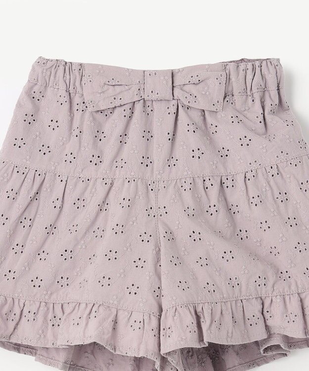 ANY KIDS オーバーレースキュロット ラベンダー系