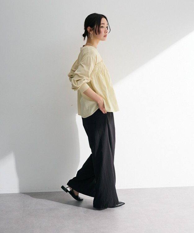 Green Parks ピグメントドッキングシャーリングプルオーバー Beige