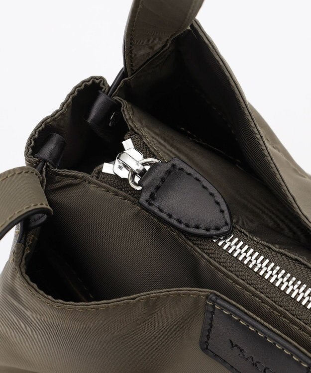 Y'SACCS スクエアすっきりトート Sサイズ カーキ