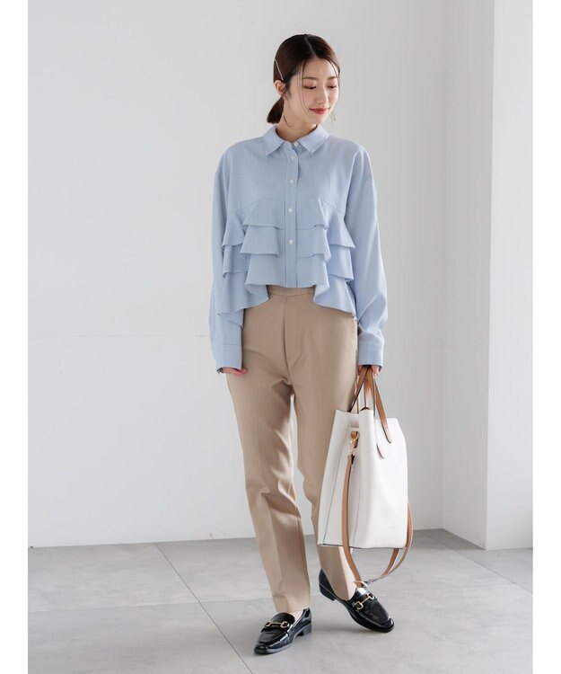 Te chichi ストレッチテーパードパンツ ベージュ