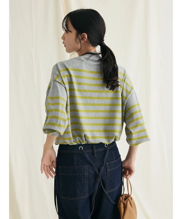 CRAFT STANDARD BOUTIQUE とてもちボーダーニットプルオーバー Gray Mixture