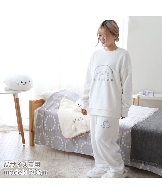 Mother garden しろたん ふわふわルームウェア ユニセックス サイズ 白~オフホワイト