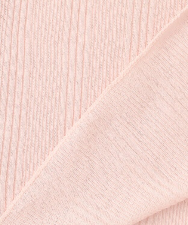 uncrave 【手洗い可】シアー ランダムリブ カットソー（uncrave STANDARD） ピンク