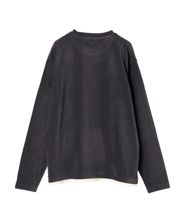 CRAFT STANDARD BOUTIQUE カットコールフェイクレーヤードプルオーバー Charcoal Gray