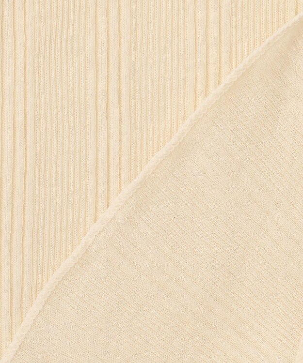 uncrave 【手洗い可】シアー ランダムリブ カットソー（uncrave STANDARD） エクリュ