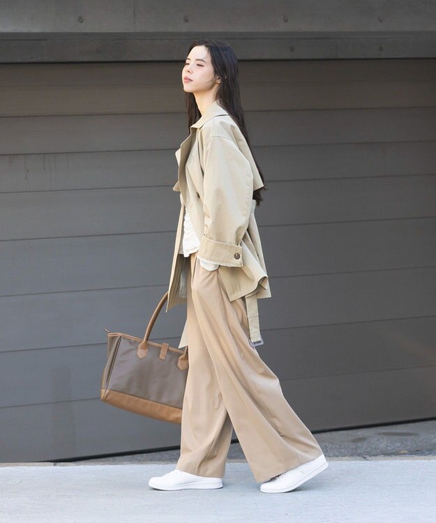 CRAFT STANDARD BOUTIQUE ワイドカフスミディトレンチコート Beige
