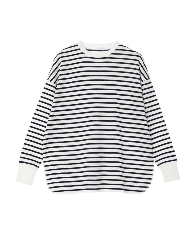 Green Parks ワッフルプルオーバー Border