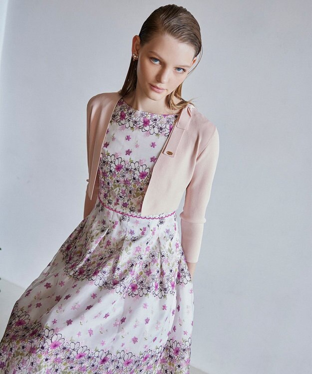 TOCCA 【洗える・接触冷感】BOW KNOT KNIT ボレロ ピンク系