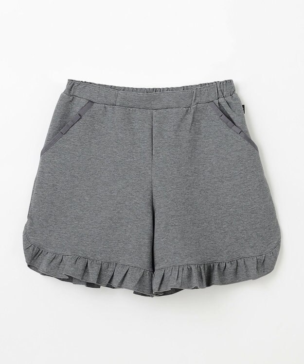 組曲 KIDS 【150-160㎝】カットショート パンツ チャコール系