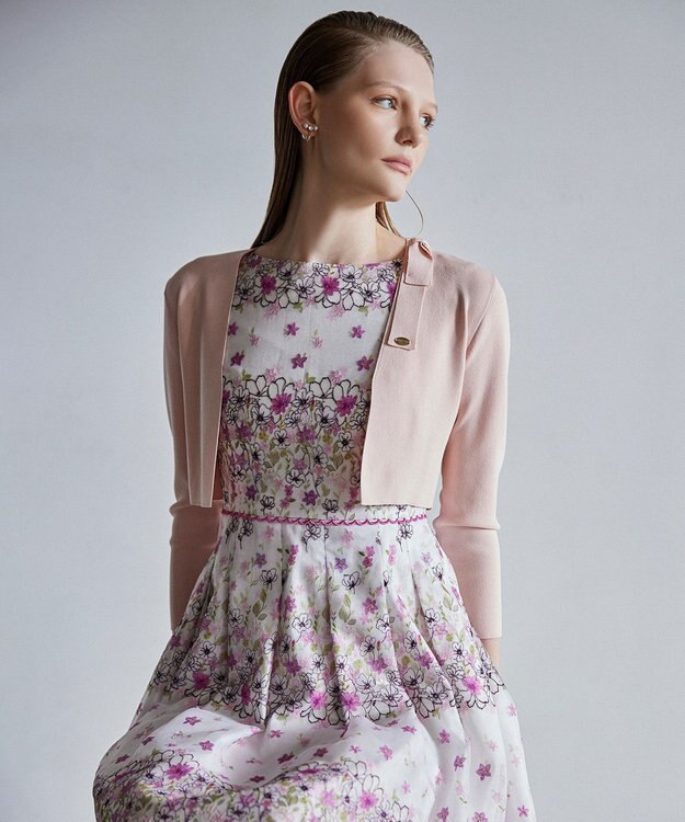 TOCCA 【洗える・接触冷感】BOW KNOT KNIT ボレロ ピンク系