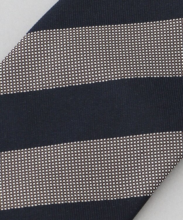 GOTAIRIKU  GOTAIRIKU別注【日本製】シルク ネクタイ_レジメンタル柄 ネイビー系1