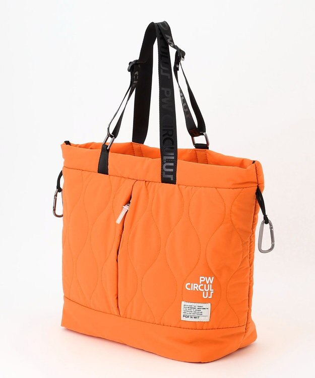 PW CIRCULUS 【UNISEX】中綿ビッグトート ゴルフ オレンジ系
