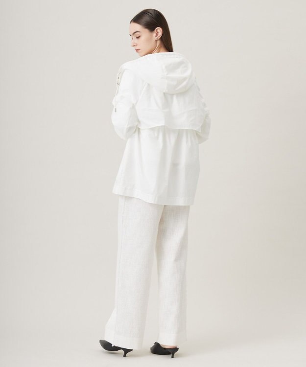 ICB 【撥水加工】メモリーストレッチタフタ マウンテンパーカー オフホワイト系