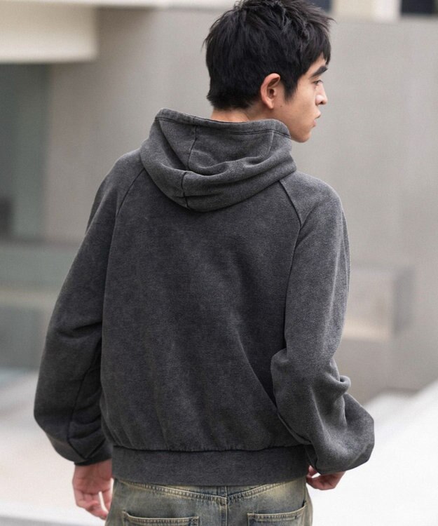 WEGO ショートグラフィックプルパーカー ブラックその他