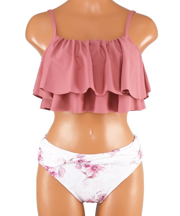 San-ai Resort（三愛水着楽園） 【SALE】フリルトップス３点セット　9M　【San-ai Resort（サンアイリゾート）】 ピンク