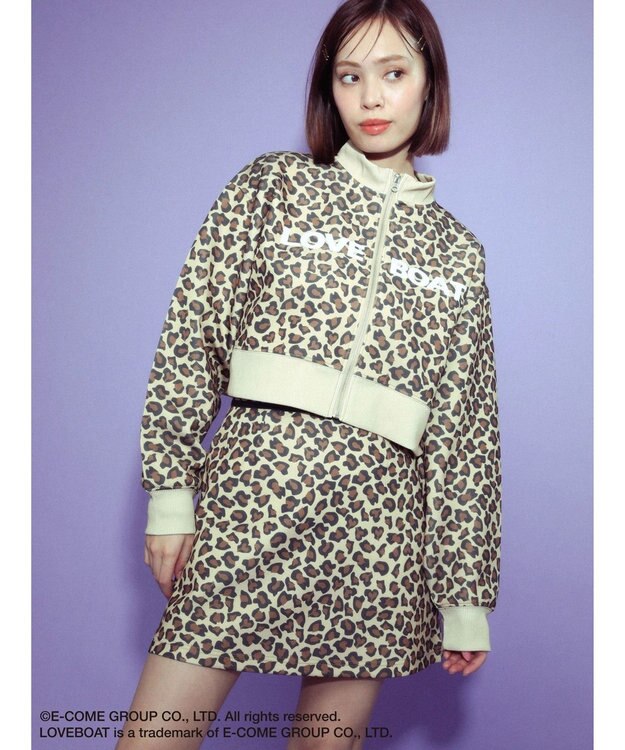 Green Parks ■別注　ＬＯＶＥ　ＢＯＡＴ　ショートトラックジャケット Leopard
