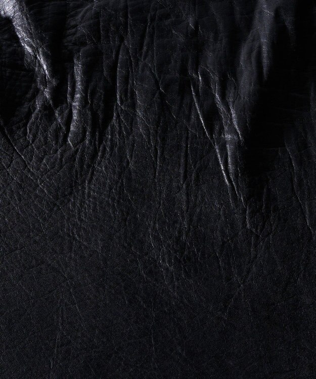 russet ソフトレザーラウンドビッグショルダーバッグ(CE-1325-WEB) Black2（シルバー金具）