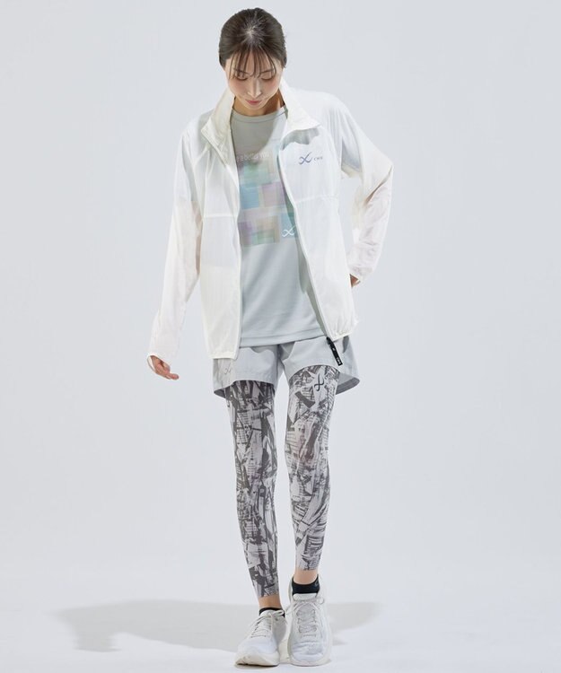 CW-X 【WOMEN】 CW-X ランニングパンツ 立体パターン設計 スポーツウェア 3分丈 レディース DHY393 /ワコール グレー