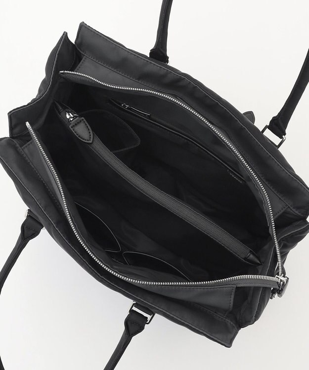 Y'SACCS 【ムック本掲載】ツイルナイロン　スクエアトート　Mサイズ ブラック