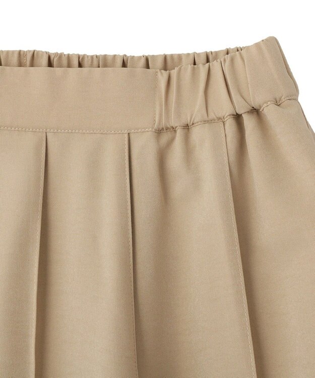 Green Parks ＳＥＴ２点スキッパーブラウス＋プリーツスカート Beige