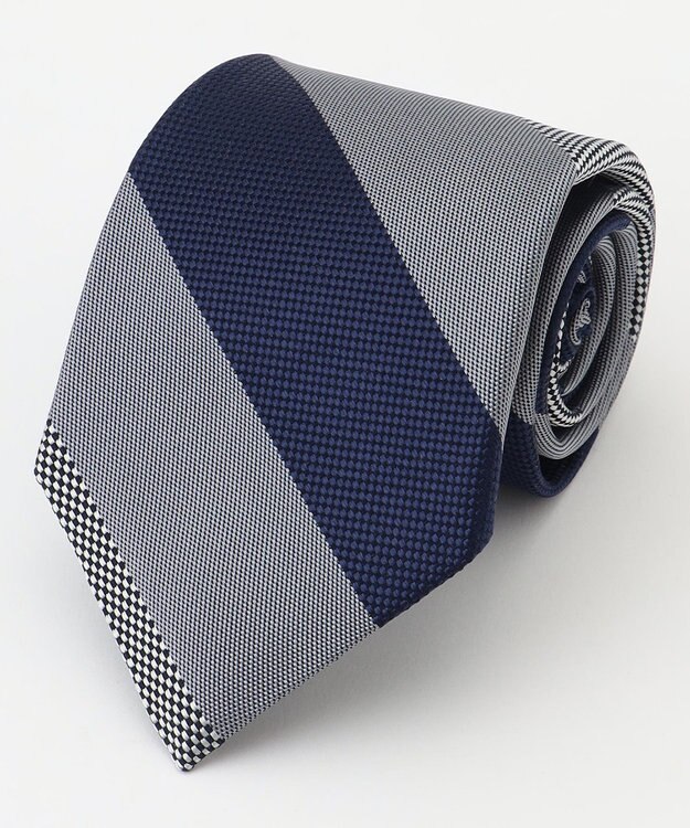 J.PRESS MEN 【STRUCTURE MIX COLLECTION】レジメンタル  ネクタイ ブラック系2