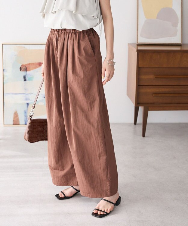 CRAFT STANDARD BOUTIQUE コクーンカラーパンツ Brown