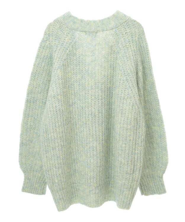 earth music&ecology ふわふわＭＩＸヤーンカーディガン Mint