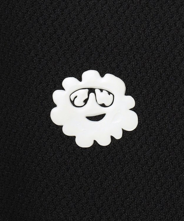 PW CIRCULUS 【MEN】ベースボールカラーポロシャツ ブラック系