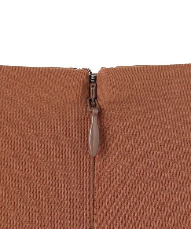 BEIGE， 【洗える】ALTHEA / ダンボールジャージーハイウエストIラインスカート Brown