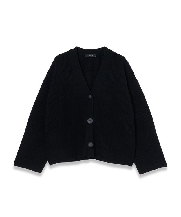 JOSEPH 【洗える】ソフトウールカーディガン Black
