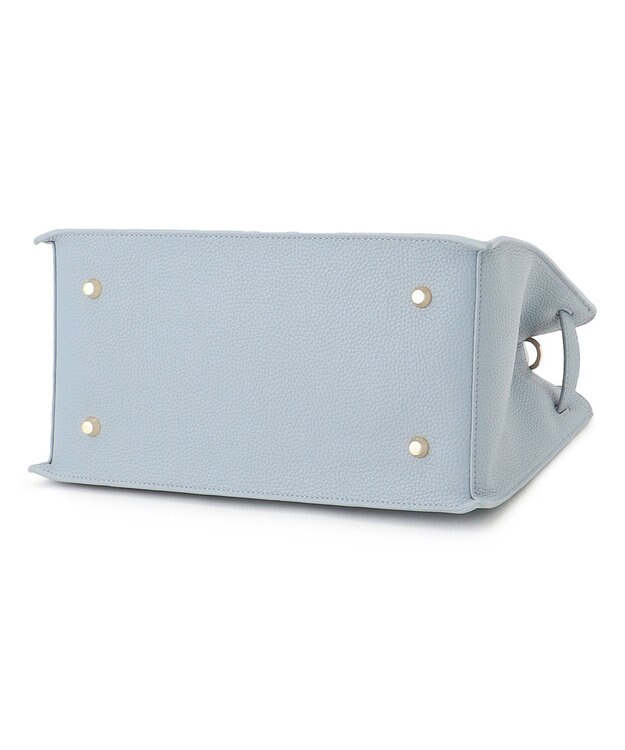 23区 ベルト付き 2WAY トートバッグ サックスブルー系