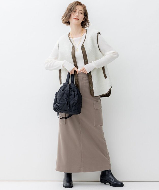 23区 【SLOW/一部店舗限定】4WAY モッズコート カーキ系