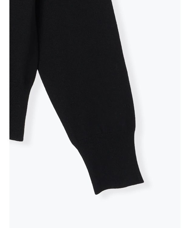 Te chichi フロントレースクルーネックカーディガン ブラック