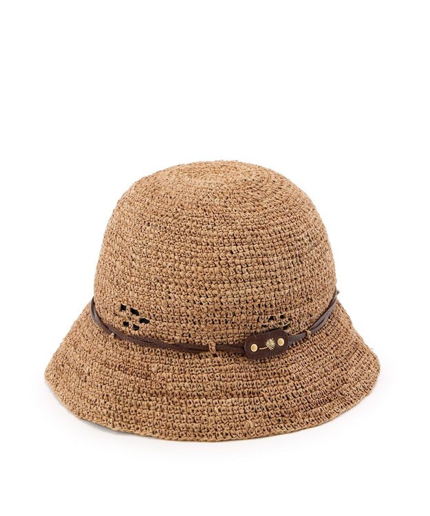 IBIZA ラフィア　ハット 濃茶