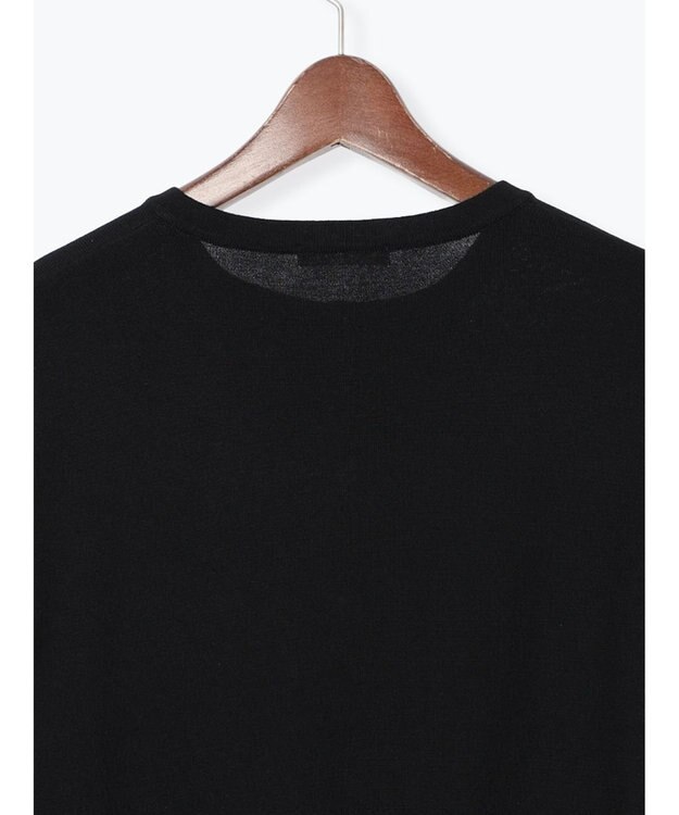 Te chichi フロントレースクルーネックカーディガン ブラック