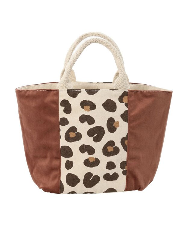 Green Parks ・ｓｏｆｉ　ベロアアニマルプリントトートバッグ Brown