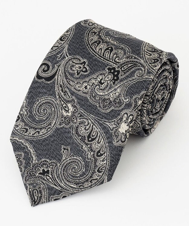 J.PRESS MEN 【LUXURY SILK】ペイズリー ネクタイ ブラック系7