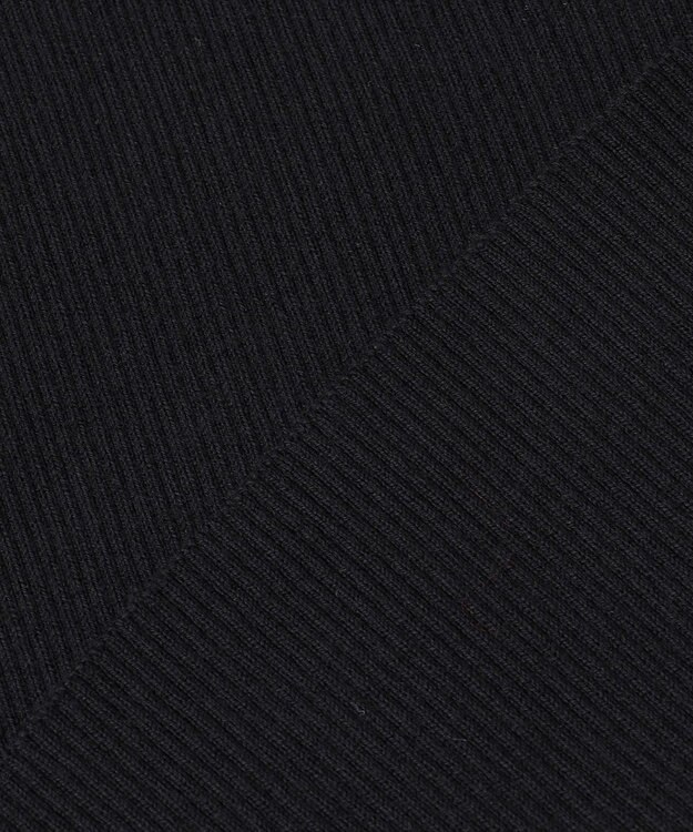 uncrave リブ ハイネックニット（uncrave STANDARD） ブラック