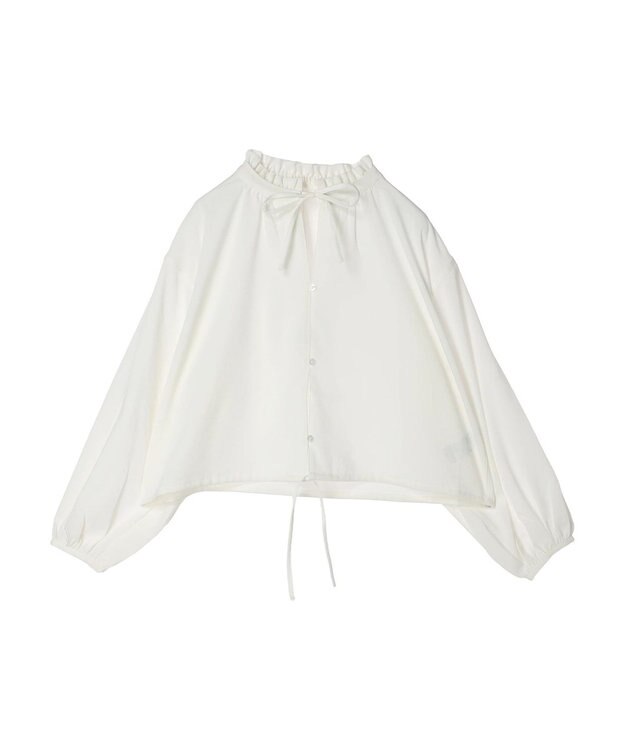 earth music&ecology カフタンフリルブラウス Off White