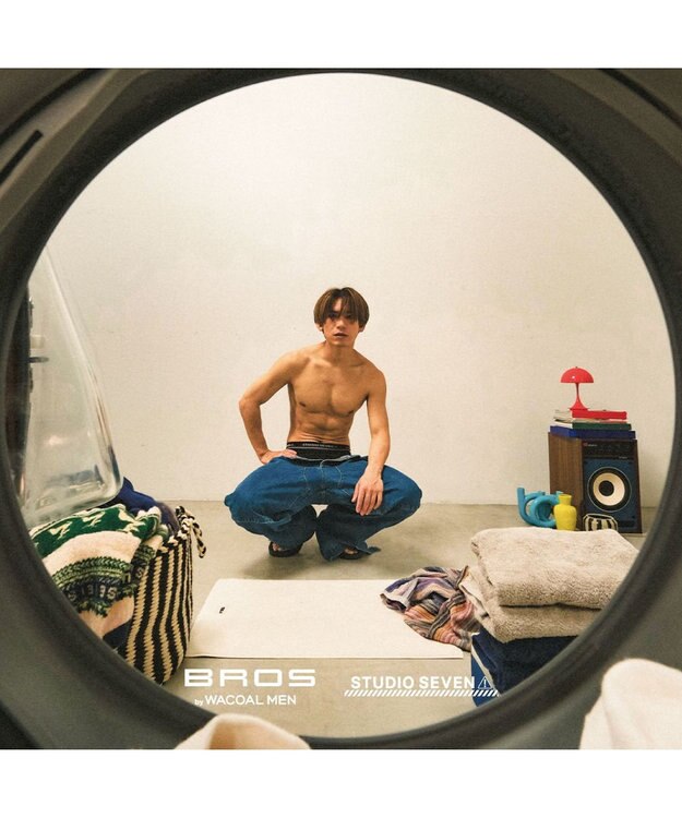 WACOAL MEN メンズ <STUDIO SEVEN>コラボ 【PANTS HOLIC】 ボクサーパンツ ワンサイズ(S-LL) 立体成型 適度なフィット感 前閉じ 下着 GT3777 /ブロス ブラック