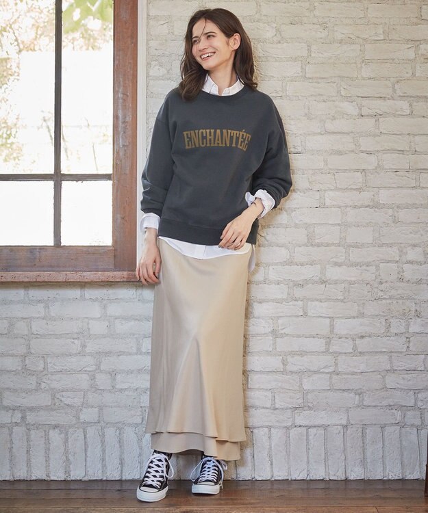 23区 【SLOW/一部店舗限定】ヴィンテージツイル スカート ベージュ系